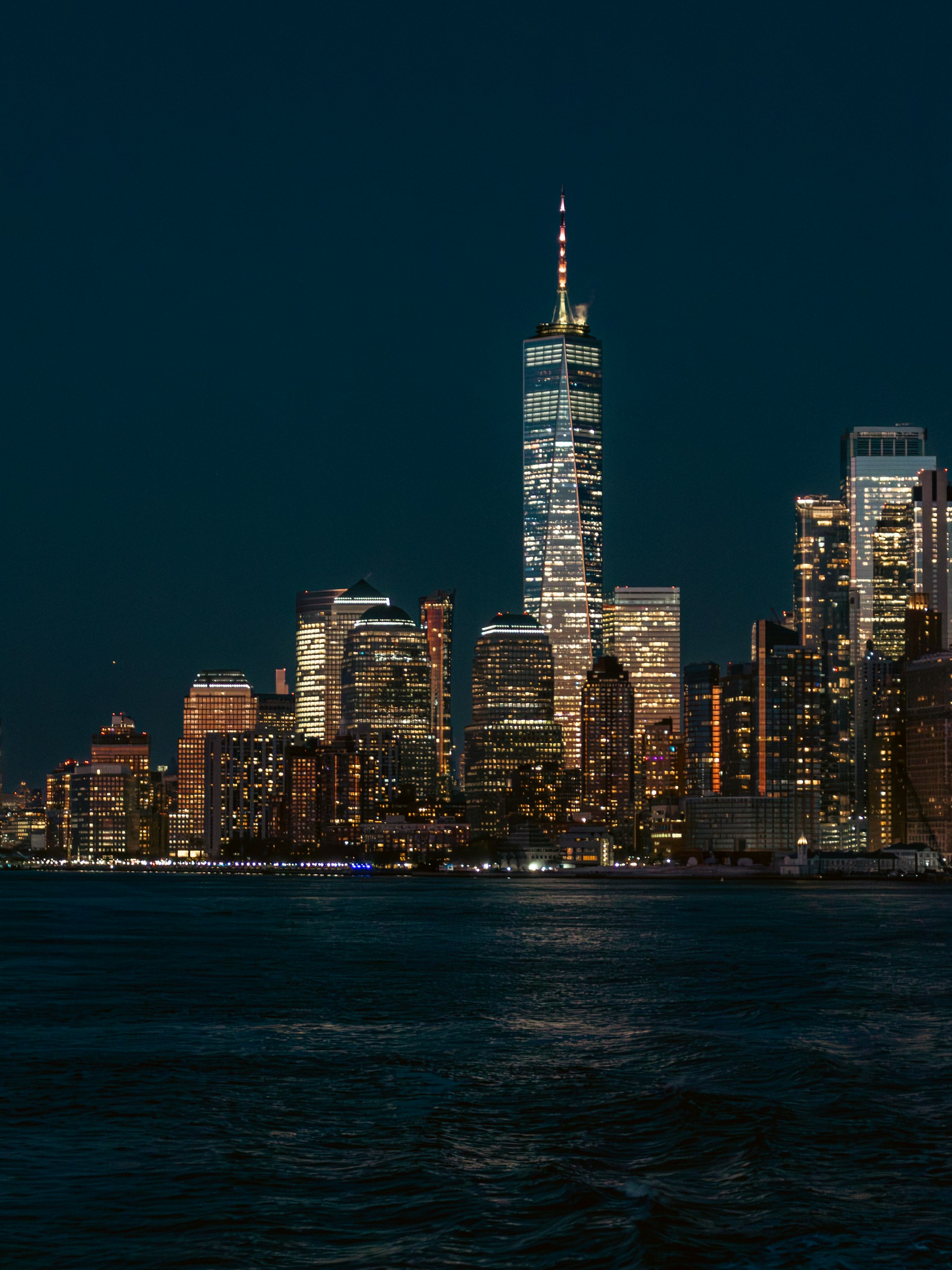 Lower Manhattan at night